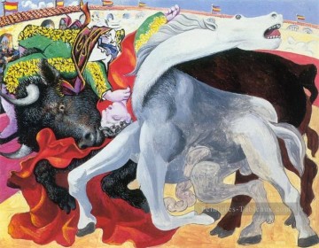  1933 - Corrida la mort du torero 1933 cubistes